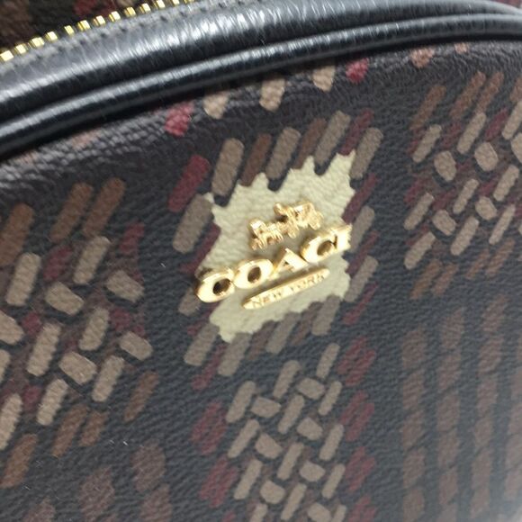 Coach Court Backpack With Brushed Plaid Print CN763 - Picture 10 of 17